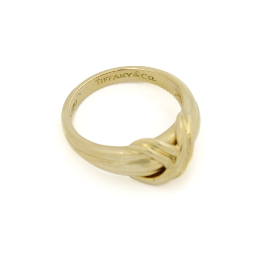Vintage Tiffany & Co. 18k Yellow Gold Signature X Ring Size