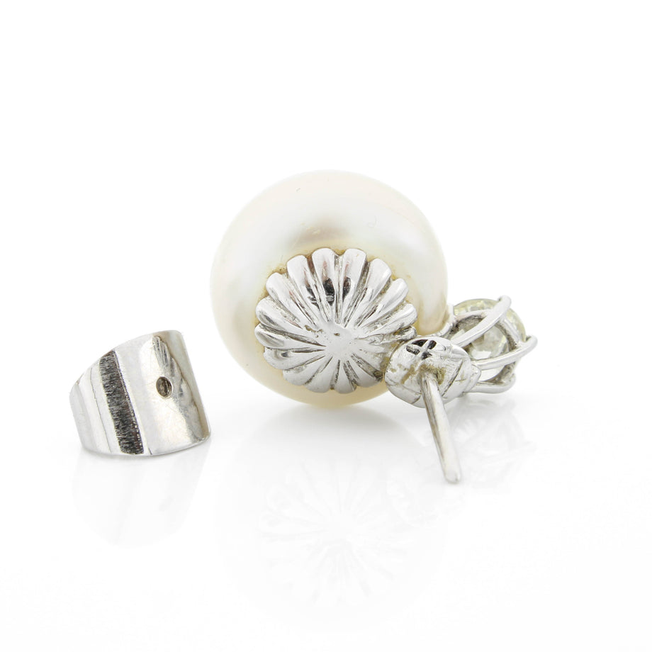 ☆人気☆【Numbering】☆PEARL STUD EARRIN.G / 3 PRONG #3131☆ ☆送料 関税込☆Numbering☆PEARL STUD EARRING / 3 PRONG #3131